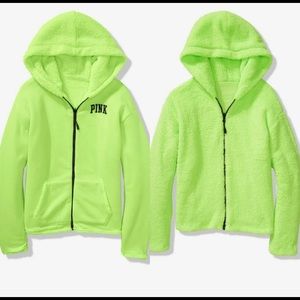 PINK sherpa jacket NEW